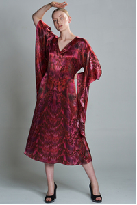 Ruby Maxi Silk Kimono Dress