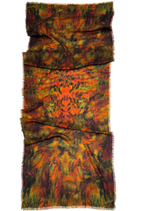 Floral Symphony off Autumn Fine Wool Scarf