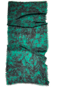 Forest Hue Fine Wool Scarf