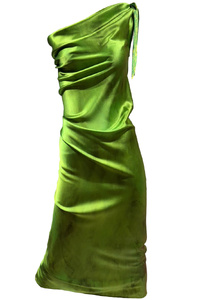 One Should Heron Silk Dress (Grape Green) Summer 25-26