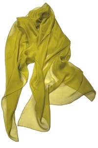 Golden Olive Chiffon Scarf
