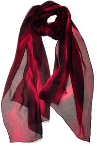 Merlot Sway Silk Chiffon Wrap