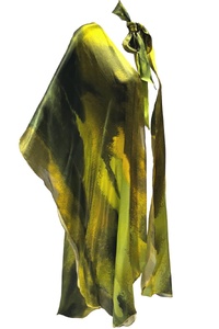 Verdant Flames Silk Cape 2026