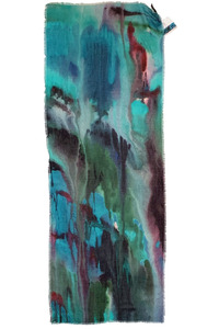 Ocean Blue Wool Scarf