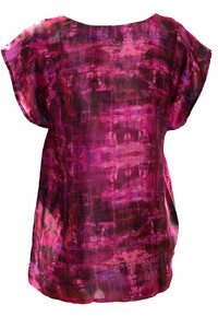 Fuchsia River Silk Top