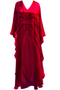 Carmen Maxi Silk Satin Kaftan