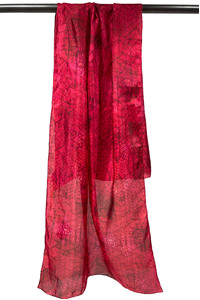 Red Roses Silk Scarf