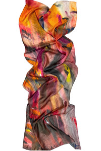 Fiery Love Silk Scarf