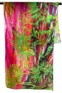 Sunset Garden Silk Scarf