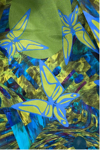 Butterfly Forest Dream Silk Scarf