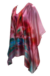 Opera House in Vivid Silk Poncho