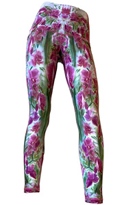 Orchids in Love Pinky Summer Leggings