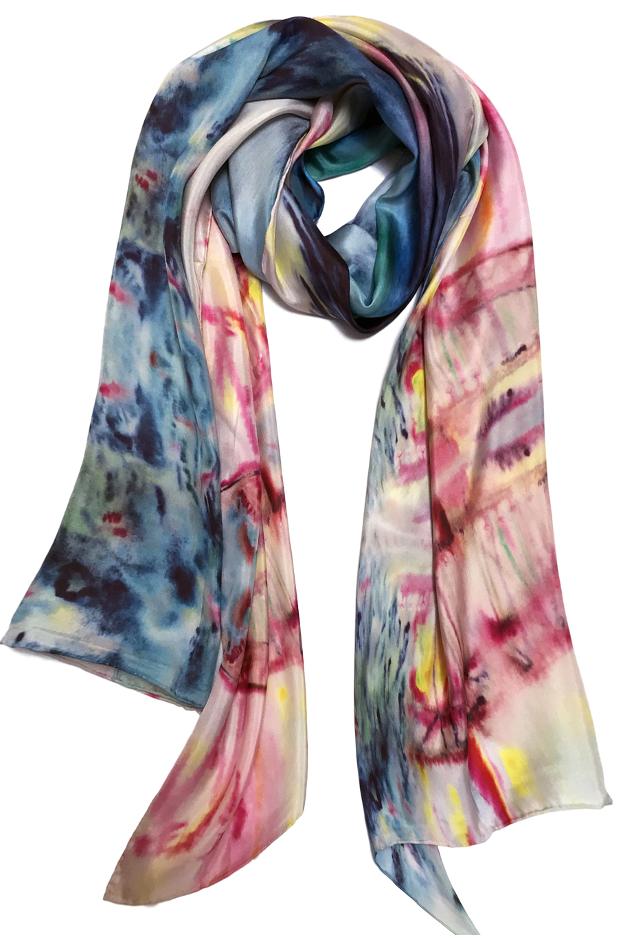 Sydney Harbour Bridge in Fireworks Silk Scarf