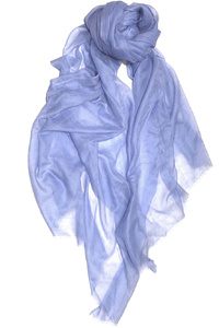 Cashmere Wrap - Cornflower Haze
