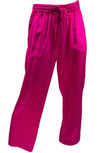 Magenta Silk Pant
