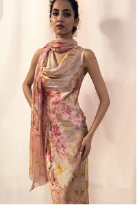 Flower's From Julia Waterfall Neck Silk Dress Summer 25-26