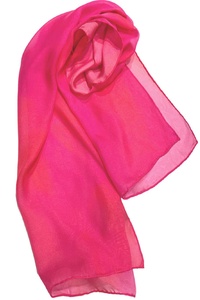 Pink Peunys Silk Chiffon Scarf