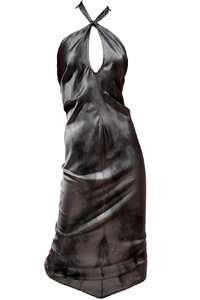 Convertible Heron Silk Dress – Graphite Glow Summer 25-26