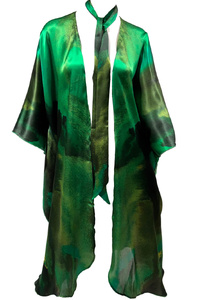 Forest Green Silk Cape Blue 2026