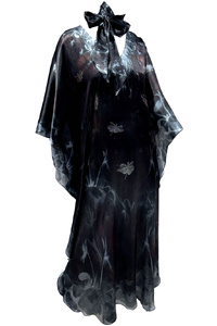 Paradise Me Silk Satin Kaftan Midnight
