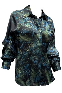 Orchideh Night Silk Blouse