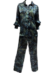 Orchideh Night Silk Pant Suit