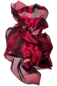 Merlot Sway Silk Chiffon Wrap