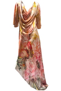 Waterfall Neck Gown - Flowers From Julia