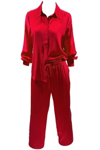 Scarlet Desire Silk Crepe Pant Suit