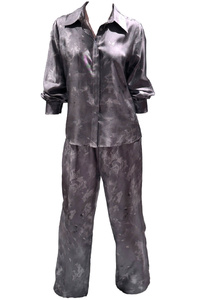 Silver Moon Silk Pantsuit