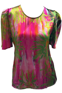 Sunset Garden Silk Top
