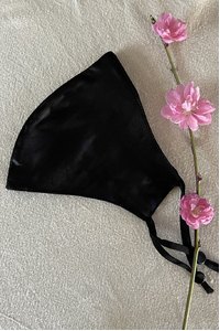 Silk Face Mask Black