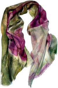Orchids in Love  Wool Scarf