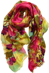 Bouquet de Fleur Summer Dreams Fine Wool Scarf