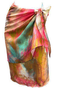Marble Hall Silk Wrap Skirt