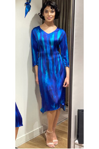Icy Fire Silk Satin Dress