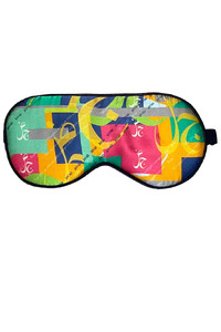 Color Block Logo Collage II Silk Eye Mask Set