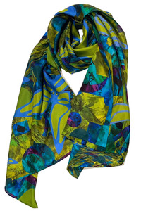 Butterfly Forest Dream Silk Scarf