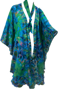 Bouquet de Fleur Silk Cape Blue 2024