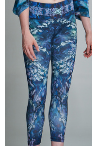 Bouquet de fleur Leggings Blue Night