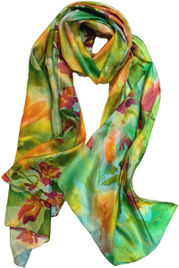 BOUQUET DE FLEUR SILK SCARF