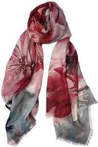 Love Blossoms Wool Scarf
